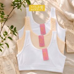 Áo Bra Học Sinh MB N9508 | Áo Lót Cài Sau Cotton Cao Cấp, Mút Liền Chống Xô