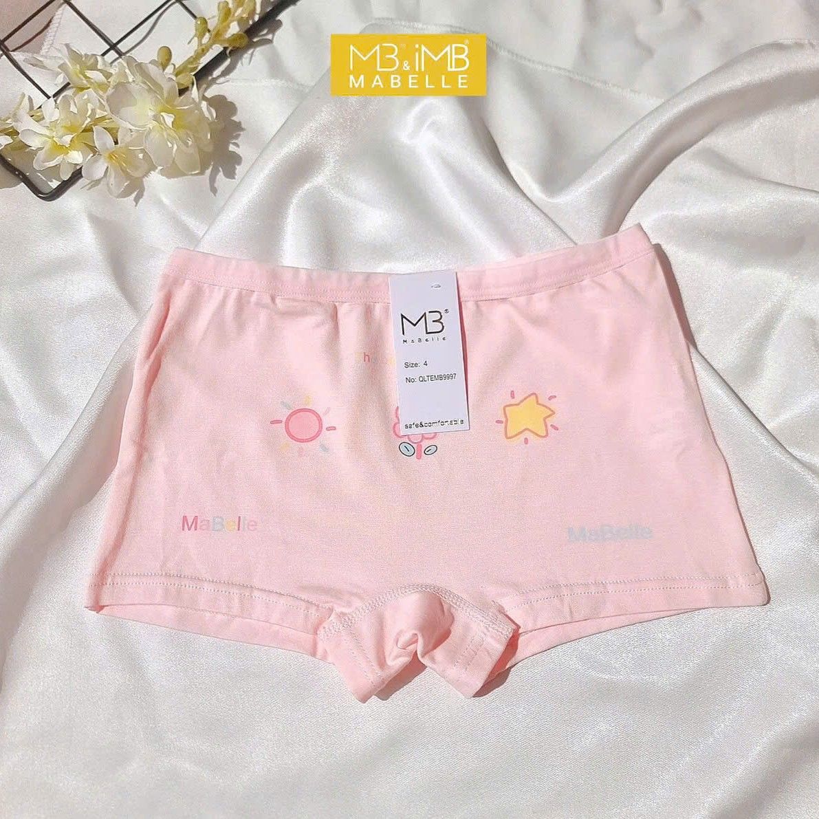Quần Lót Bé Gái MB 9997 Cotton Modal Cao Cấp Mềm Mại, An Toàn Cho Trẻ Em