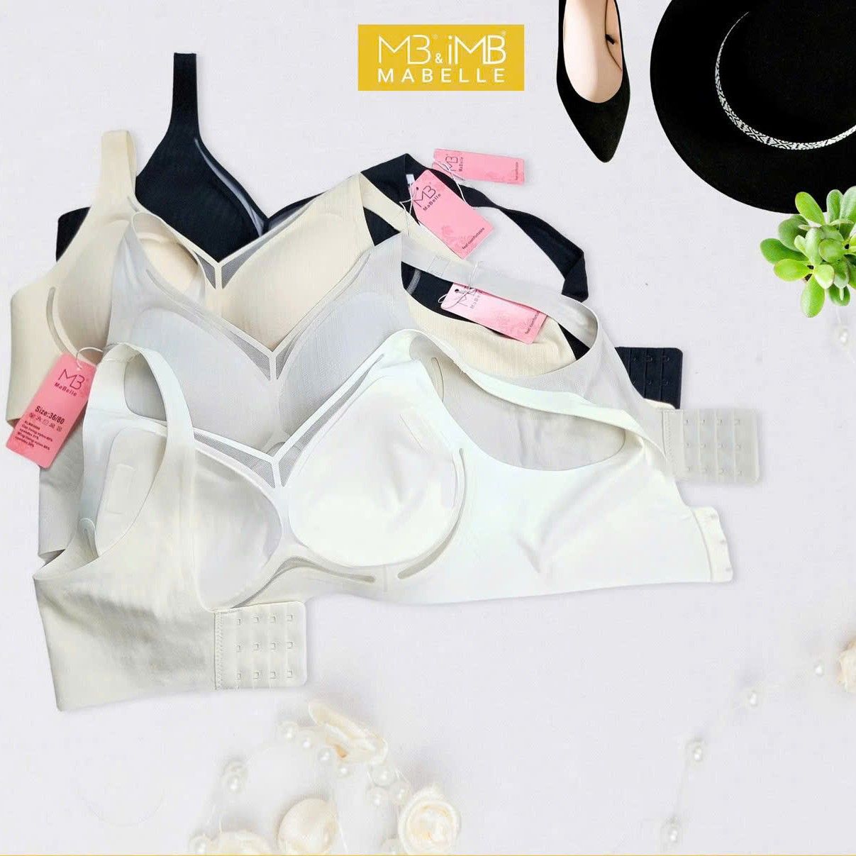 Áo Bra Không Gọng MB 5998  Bra 3D Chống Hằn, Mút Giọt Nước