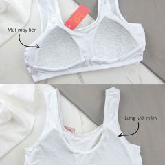 Áo Bra Học Sinh MB 9823 | Cotton Mềm Mại, Lưng Lưới Thoáng Mát