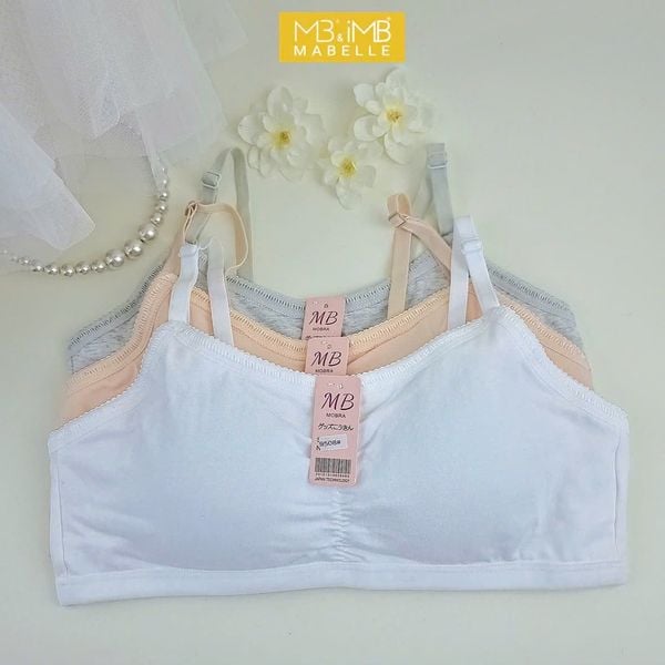 Áo Ngực Học Sinh MB 9508  Áo Bra Cài Sau Cotton Mềm Mại, Mút Liền