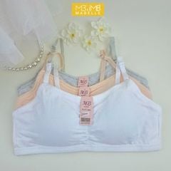 Áo Ngực Học Sinh MB 9508  Áo Bra Cài Sau Cotton Mềm Mại, Mút Liền
