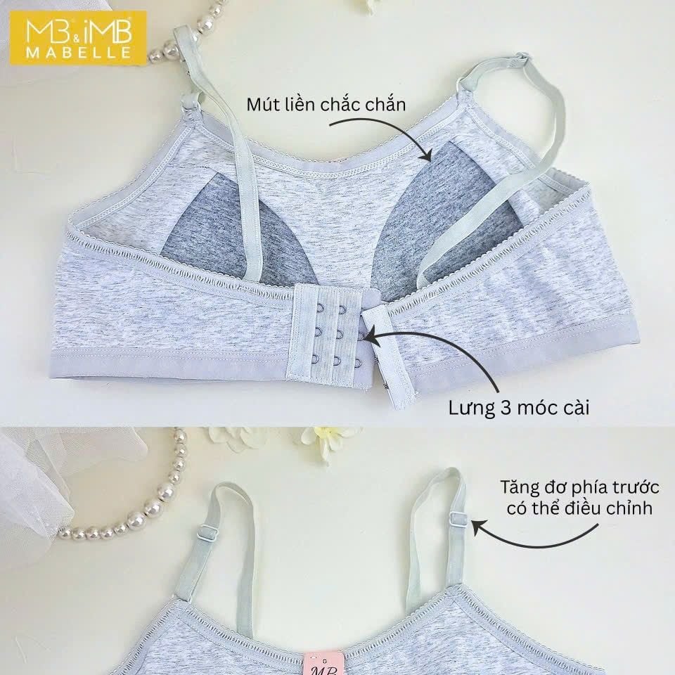 Áo Ngực Học Sinh MB 9508  Áo Bra Cài Sau Cotton Mềm Mại, Mút Liền