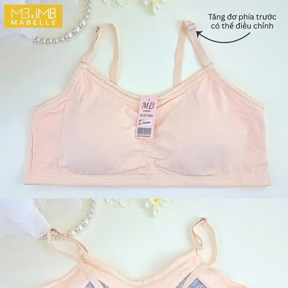 Áo Ngực Học Sinh MB 9508  Áo Bra Cài Sau Cotton Mềm Mại, Mút Liền
