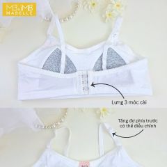 Áo Ngực Học Sinh MB 9508  Áo Bra Cài Sau Cotton Mềm Mại, Mút Liền