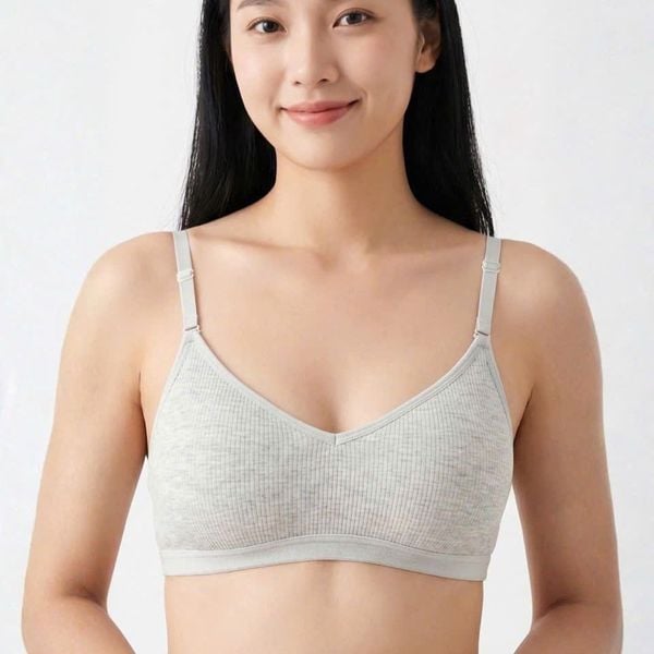 Áo Lá Học Sinh MB 9923 | Mút Liền, Lưng Lưới Thoáng Mát, Cotton Cao Cấp