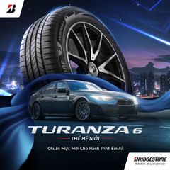 Vỏ xe Bridgestone Turanza 6 195/60R15 – Êm ái, an toàn, bền bỉ