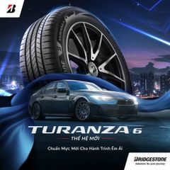 Vỏ xe Bridgestone Turanza 6 195/65R15 – lốp cao cấp, êm ái, bám đường tốt, tiết kiệm nhiên liệu. Phù hợp sedan và MPV