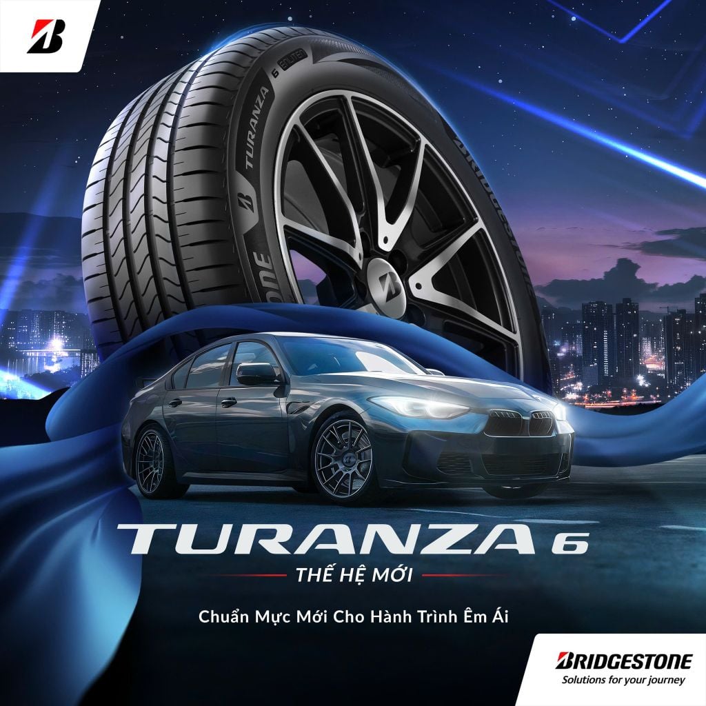 Vỏ xe Bridgestone Turanza 6 215/55R17 - cao cấp, êm ái, bám đường tốt, tiết kiệm nhiên liệu
