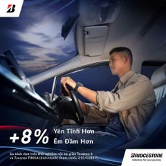 Vỏ xe Bridgestone Turanza 6 195/60R15 – Êm ái, an toàn, bền bỉ