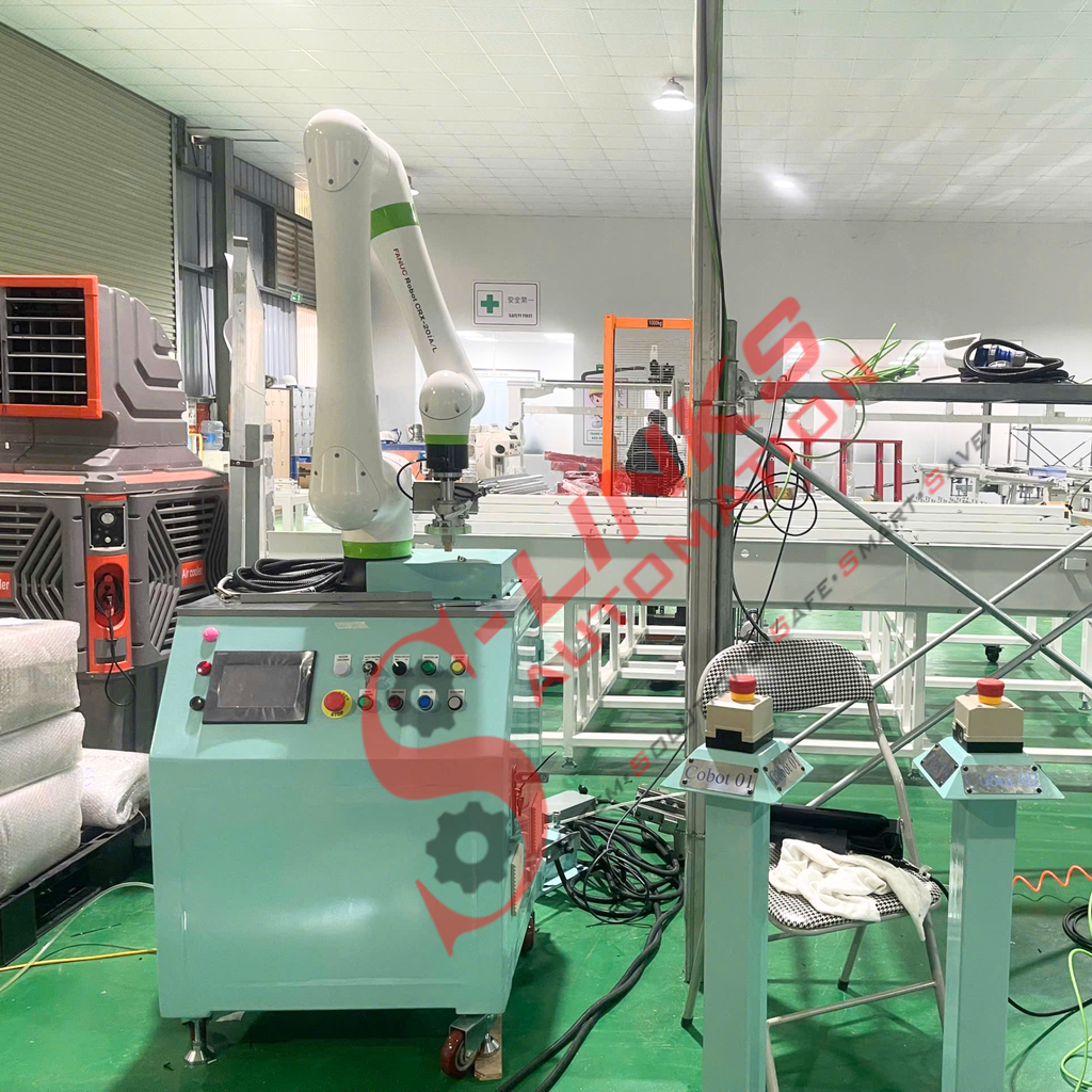  HỆ THỐNG COBOTCẤP PHÔI CHO MÁY RỬA VÀ MÁY TÔI 