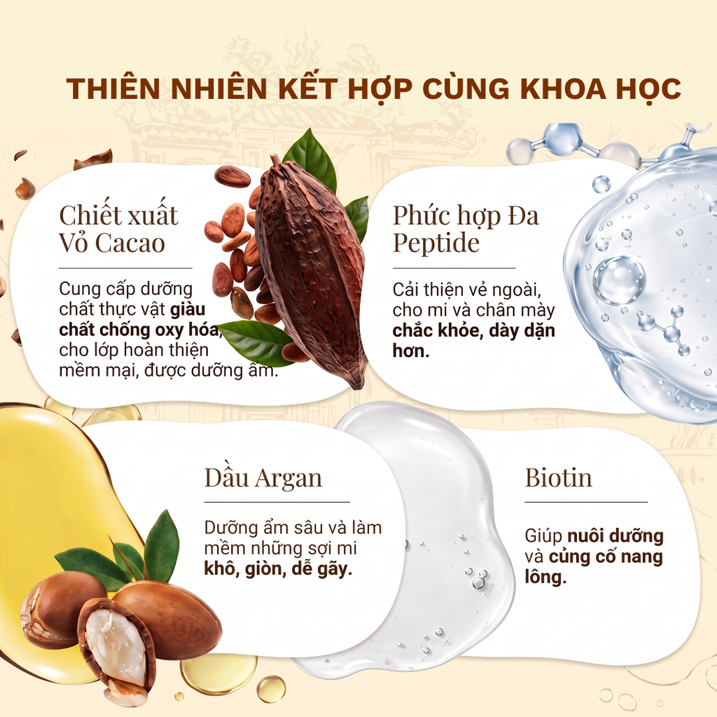 Serum Dưỡng Mi & Mày NGUYEN DYNASTY 6ml - Phấn Nụ Hoàng Cung