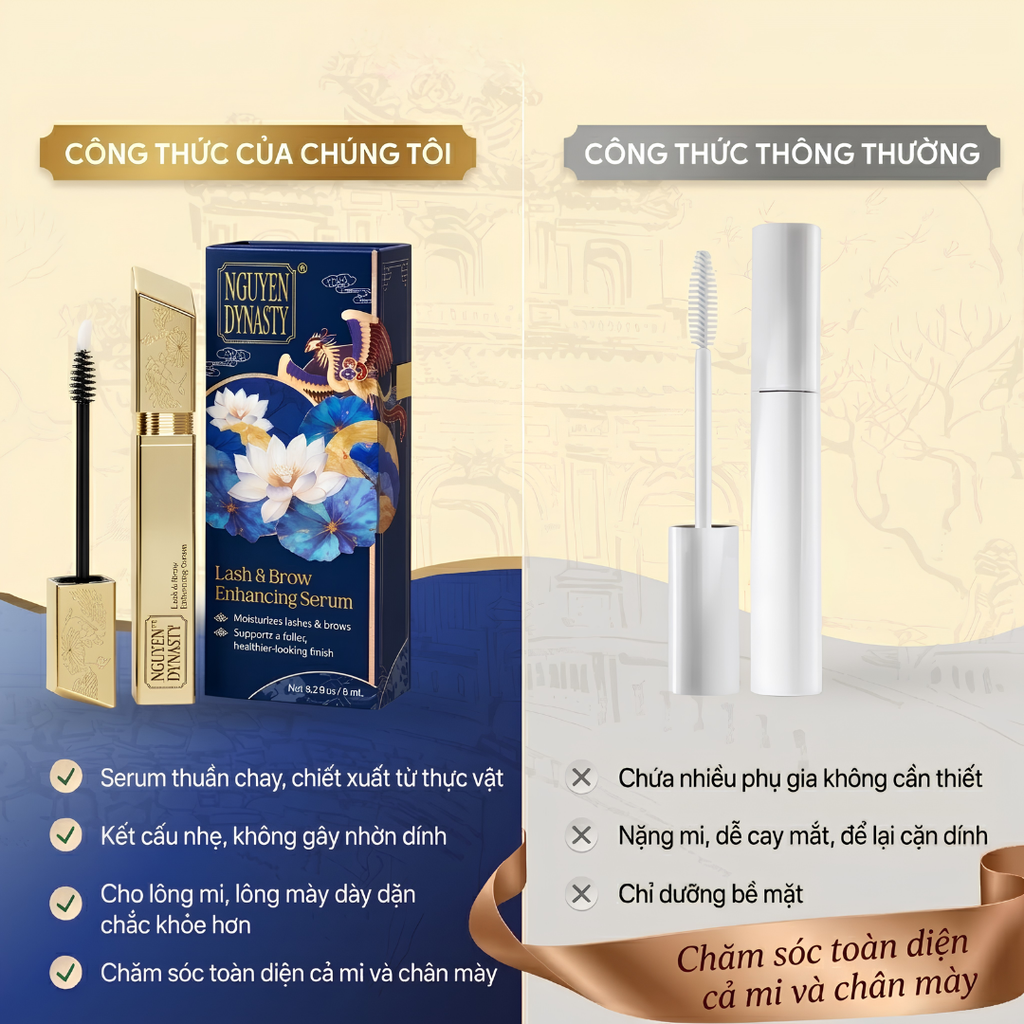 Serum Dưỡng Mi & Mày NGUYEN DYNASTY 6ml - Phấn Nụ Hoàng Cung