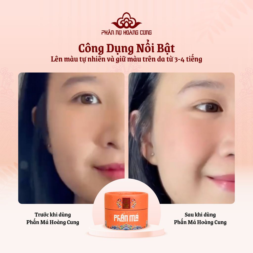 Combo Dưỡng Da & Trang Điểm Tự Nhiên – Nước Hoa Hồng + Phấn Phủ Ngọc Trai + Phấn Má Phấn Nụ Hoàng Cung