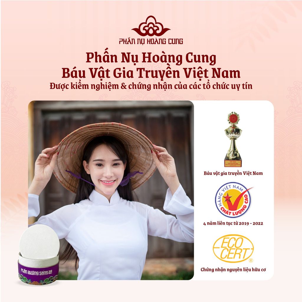 Combo Dưỡng Sáng Da Tự Nhiên – Phấn Dưỡng Sáng + Nước Hoa Hồng Phấn Nụ Hoàng Cung
