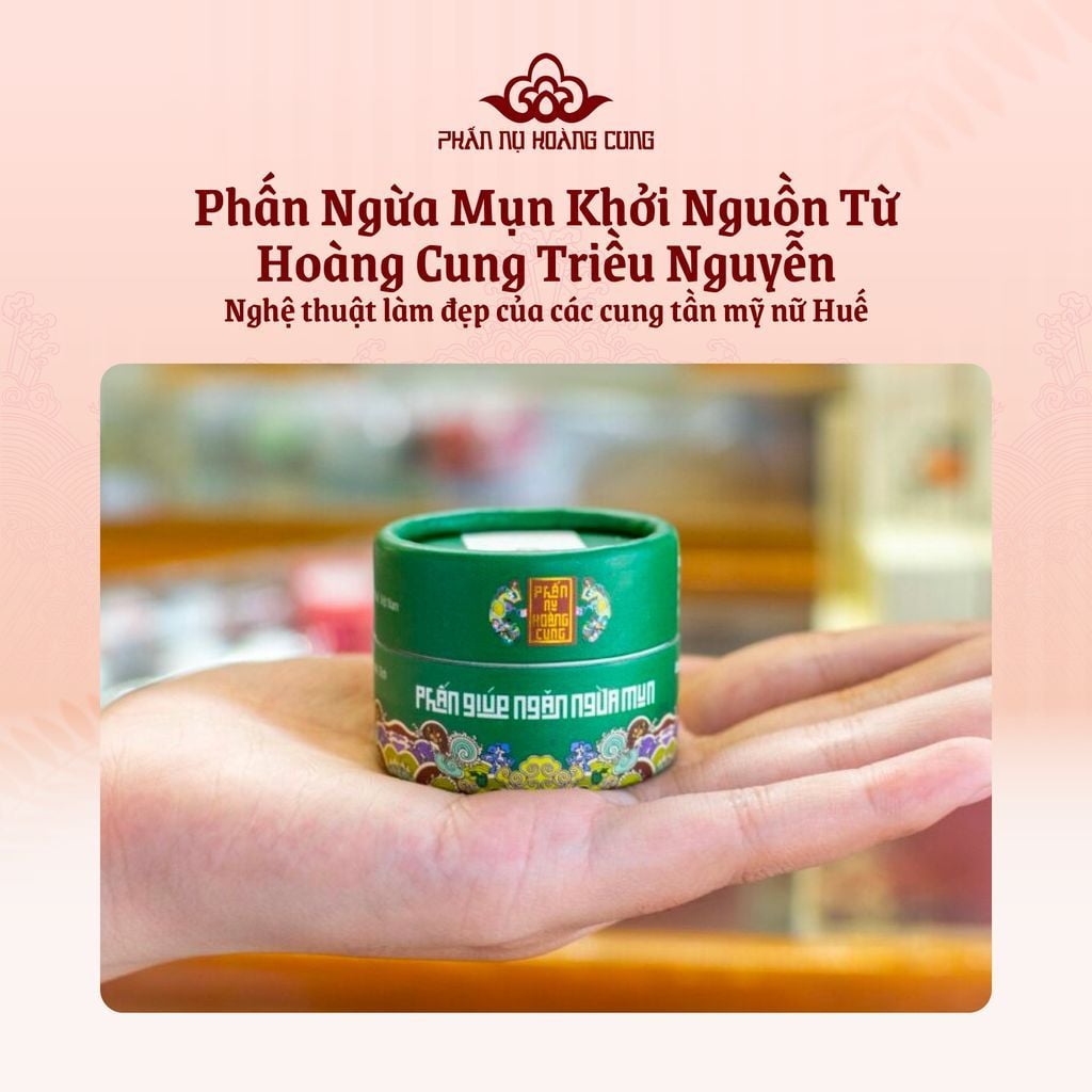 Combo Sạch Mụn Sáng Da – Mặt Nạ Trị Mụn + Phấn Ngừa Mụn Phấn Nụ Hoàng Cung