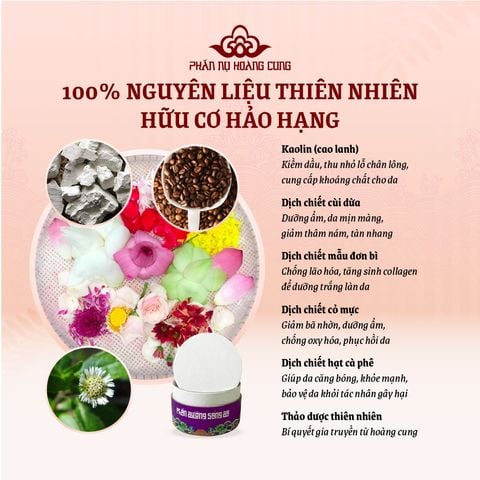 Combo Dưỡng Sáng Da Tự Nhiên – Phấn Dưỡng Sáng + Nước Hoa Hồng Phấn Nụ Hoàng Cung