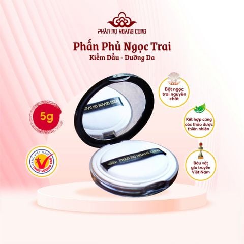 Combo Đẹp Duyên Dáng Phấn Nụ Hoàng Cung (1 Phấn Phủ 5g + 1 Phấn Má Bột 5g Tặng 1 Kem Dưỡng Ẩm Mini)