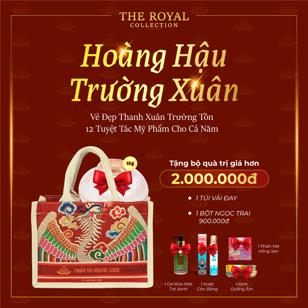 Quà tặng Liệu Trình Hoàng Kim trị giá hơn 2tr - Phấn Nụ Hoàng Cung