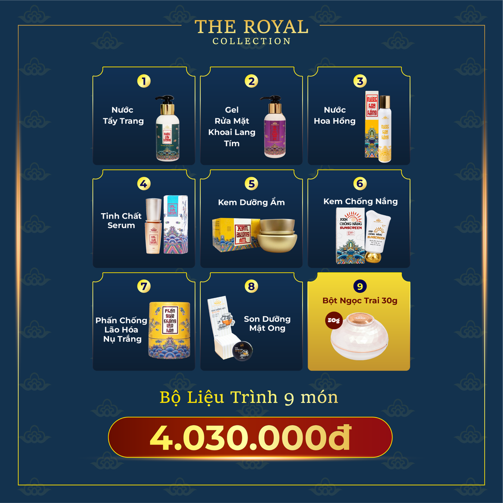 Bộ Liệu Trình Quý Nhân Trữ Tú - Phấn Nụ Hoàng Cung