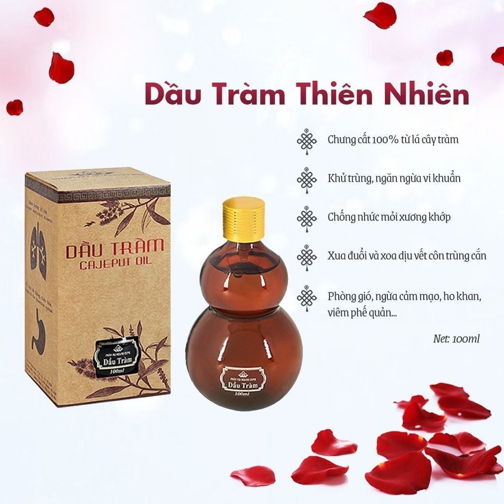 Combo Ngát Thơm Phấn Nụ Hoàng Cung (Dầu tràm 100ml + Nước Cân Bằng Tặng Phấn Nén Trắng)