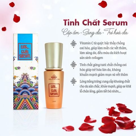 Bộ Đôi Nước hoa hồng + Serum - Phấn Nụ Hoàng Cung