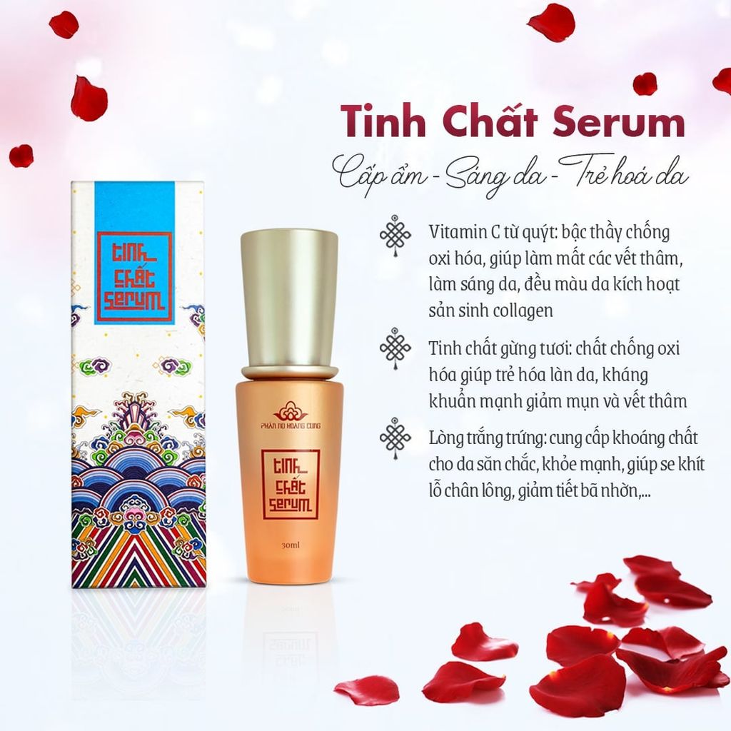 Bộ Đôi Serum + Phấn phủ 25g - Phấn Nụ Hoàng Cung