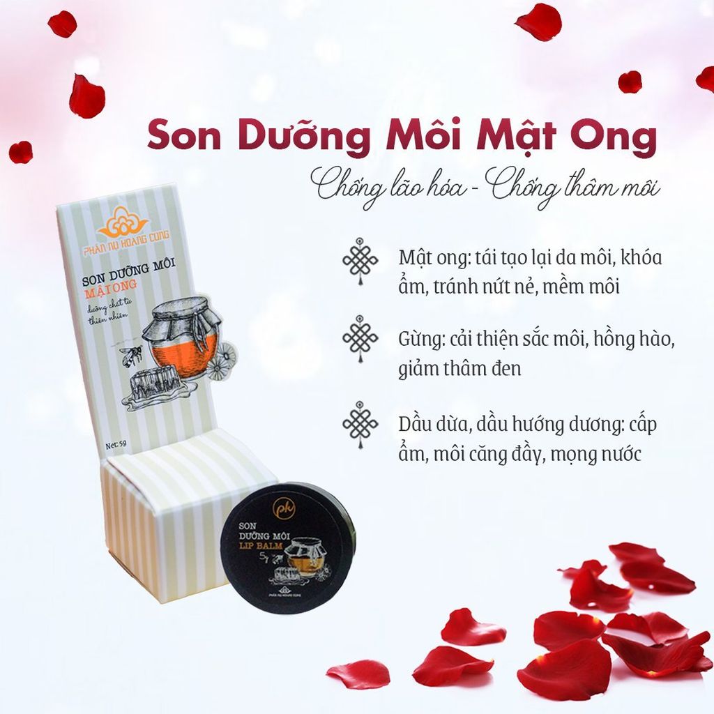 Combo Môi Mịn Như Nhung – Son Dưỡng Mật Ong + Son Kem Lì PK Phấn Nụ Hoàng Cung