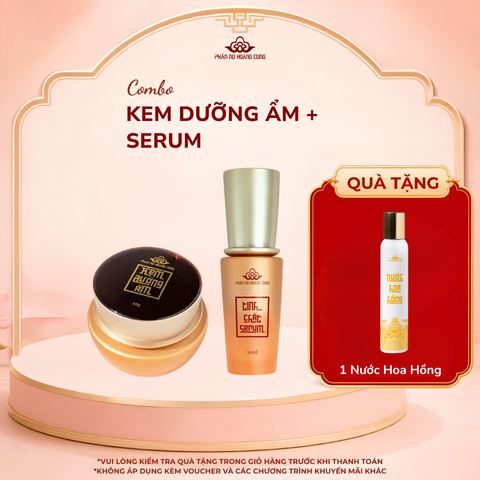 Bộ đôi Kem dưỡng ẩm + Serum - Phấn Nụ Hoàng Cung