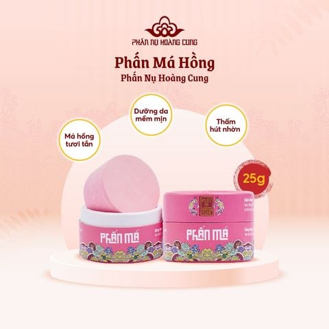 Bộ Đôi Phấn phủ 25g + Phấn má hồng nén - Phấn Nụ Hoàng Cung