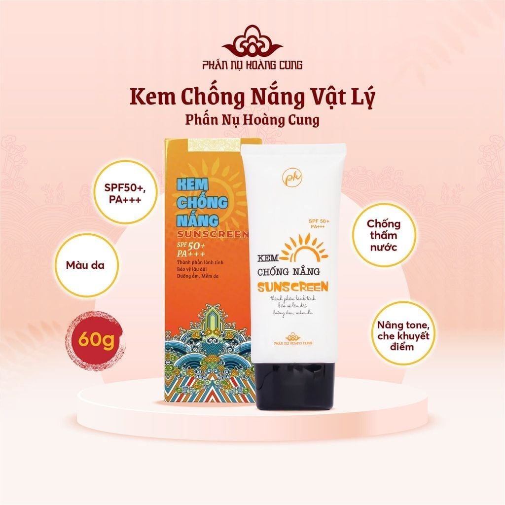 Trang Điểm Style Nàng Thơ Phấn Nụ Hoàng Cung (Phấn Phủ 25g+Kem Chống Nắng Màu Da+Son Kem tặng 1 Kem Dưỡng Ẩm)