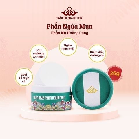 Bộ đôi Gel rửa mặt trà xanh + Phấn ngừa mụn - Phấn Nụ Hoàng Cung
