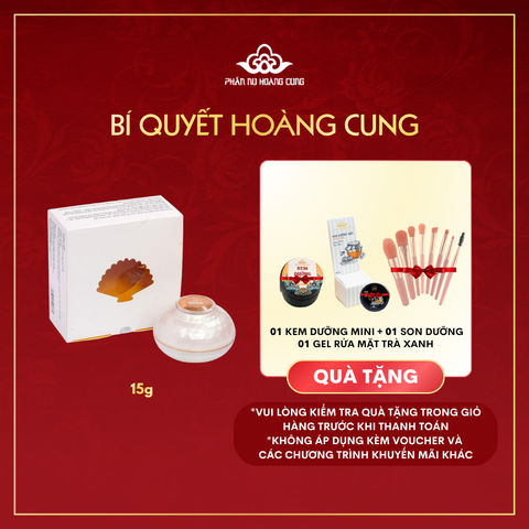 Deal Bột Ngọc Trai 15g Phấn Nụ Hoàng Cung (Bột Ngọc Trai 15g tặng Kem Dưỡng Ẩm mini + Son Ong + Bộ Cọ)