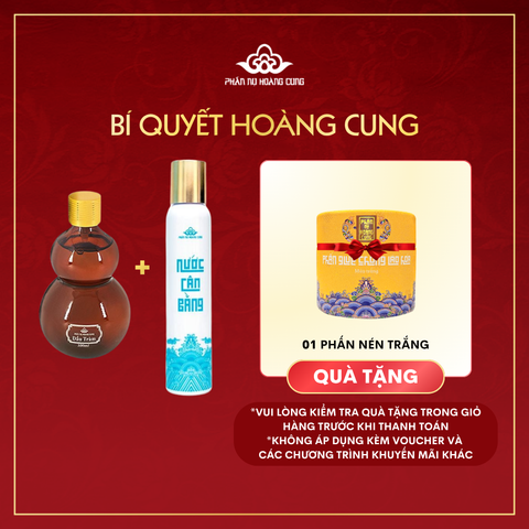 Combo Ngát Thơm Phấn Nụ Hoàng Cung (Dầu tràm 100ml + Nước Cân Bằng Tặng Phấn Nén Trắng)