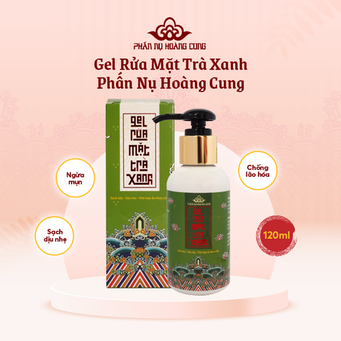Gel Rửa Mặt Trà Xanh Phấn Nụ Hoàng Cung Dung Tích 120ml