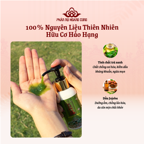 Gel Rửa Mặt Trà Xanh Phấn Nụ Hoàng Cung Dung Tích 120ml