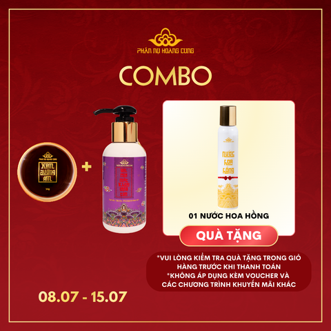 Bộ đôi Gel Rửa Mặt + Kem Dưỡng Ẩm - Phấn Nụ Hoàng Cung