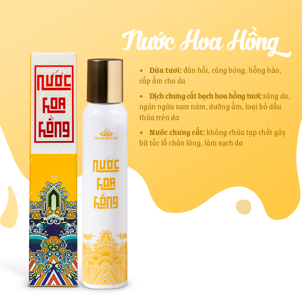 Bộ Đôi Nước hoa hồng + Serum - Phấn Nụ Hoàng Cung