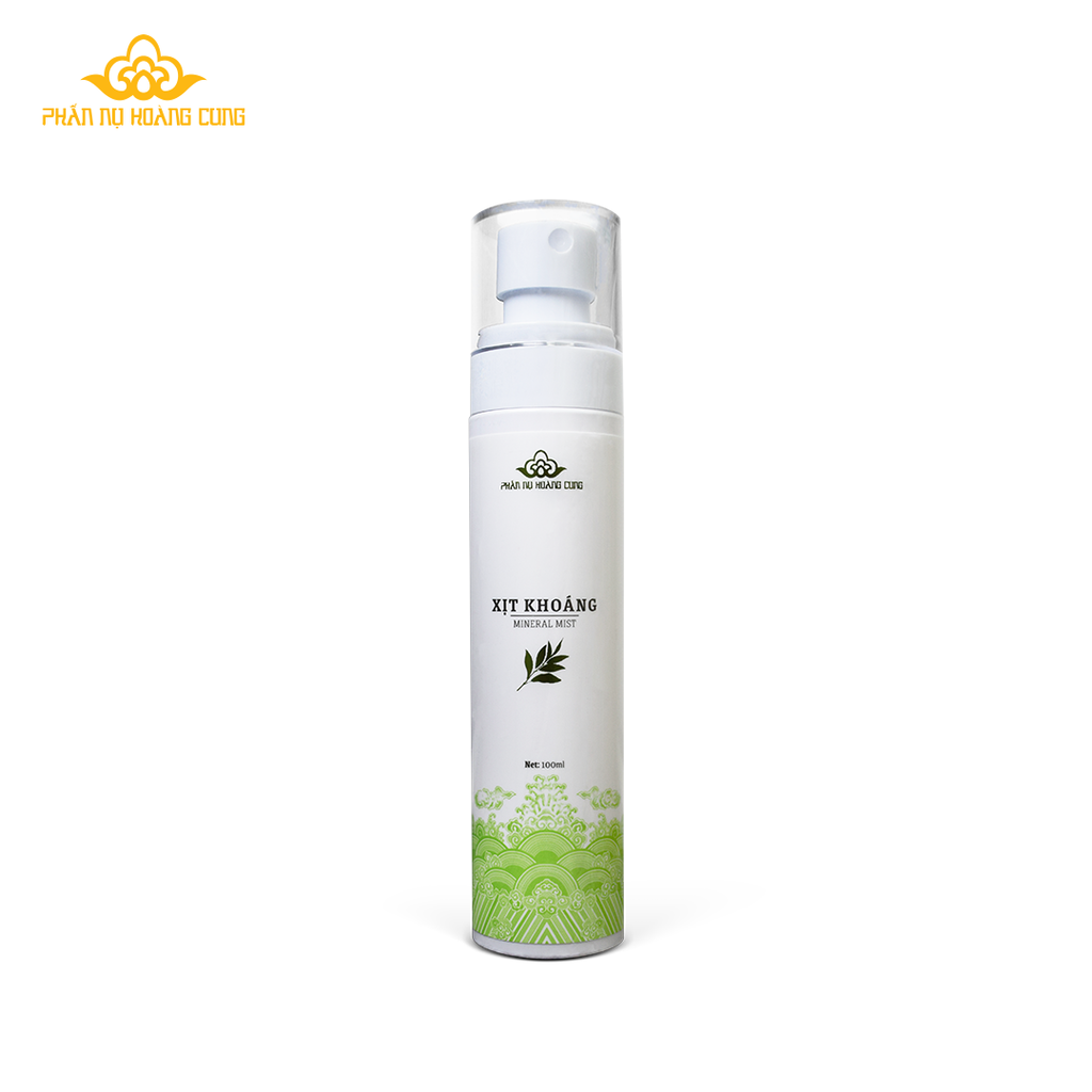 Combo Sáng khỏe Phấn Nụ Hoàng Cung (Tẩy trang + Xịt khoáng Tặng Gel rửa mặt trà xanh)