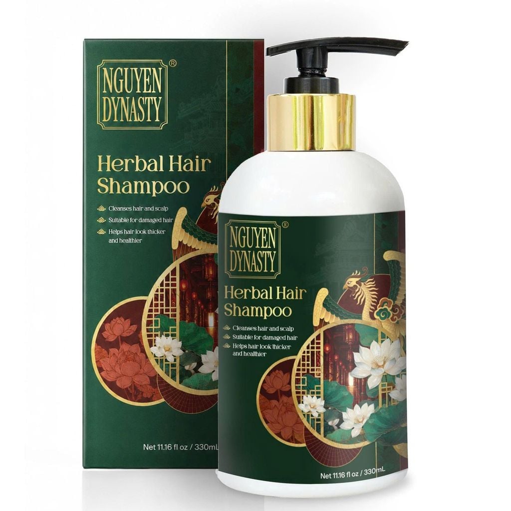 Dầu gội thảo mộc NGUYEN DYNASTY 330ml - Phấn Nụ Hoàng Cung