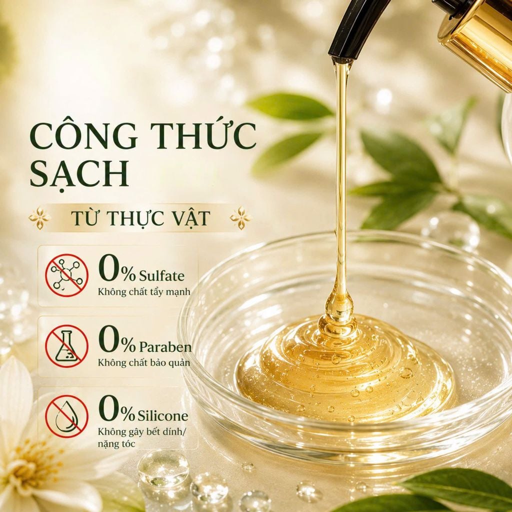 Dầu gội thảo mộc NGUYEN DYNASTY 330ml - Phấn Nụ Hoàng Cung