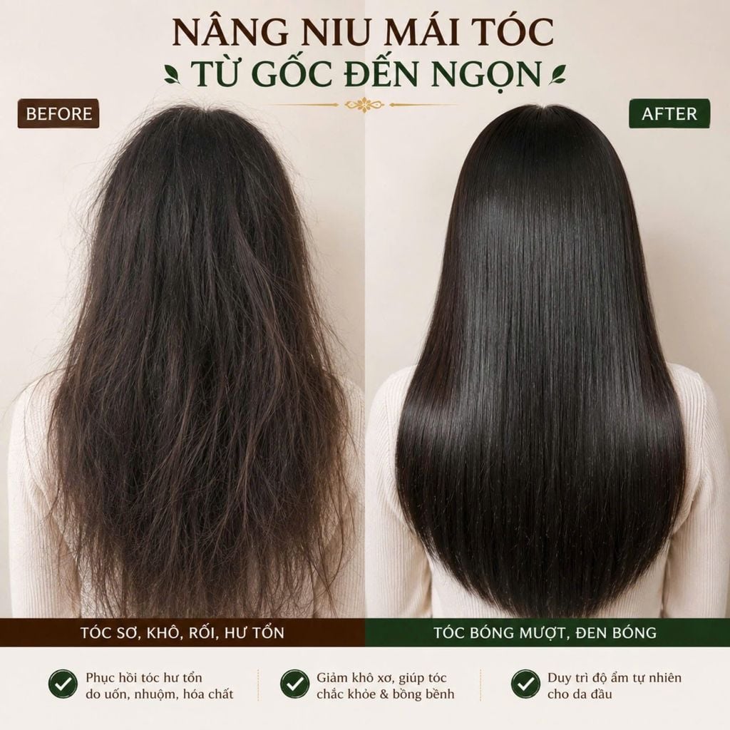 Dầu gội thảo mộc NGUYEN DYNASTY 330ml - Phấn Nụ Hoàng Cung