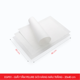  EGP01 - Combo 100 tấm giấy Pelure gói hàng màu trắng - 20x40 cm [100 tờ/pack] 