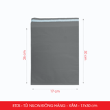  ET0S - 17x30 cm [100 túi/pack] - Túi nilon tiết kiệm gói hàng - Xám 