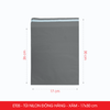  ET0S - 17x30 cm [100 túi/pack] - Túi nilon tiết kiệm gói hàng - Xám 