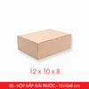  E0 - 12x10x8 cm - Hộp Carton Trơn Nắp Gài 