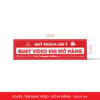  EDV2D - Tem dán quay video - Đỏ in trắng - 13x3,5 cm 