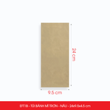  EFT1B - Combo 100 túi giấy bánh mì nâu - EFT1B - 24x9.5x4.5 cm 