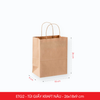  ETG2 - 26x18x9 cm - Túi Giấy Kraft Màu Nâu 