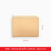  EPB2 – 20x13cm – PHONG BÌ GIẤY CARTON MÀU XÁM 